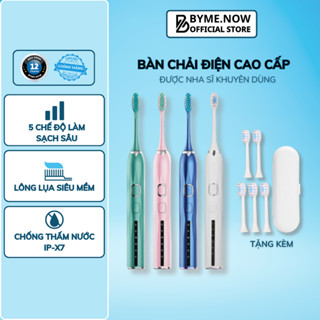 Bàn Chải Điện Đánh Răng MUSELOVE 5 Chế Độ Làm Sạch Sâu, Máy Đánh Răng Sóng Âm Công Nghệ Đức,Tặng Kèm 5 Đầu Thay Thế