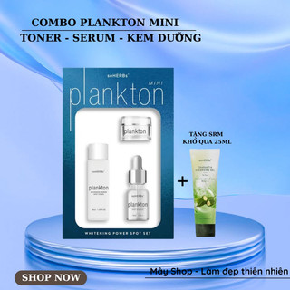 Combo plankton mini dùng thử, dưỡng trắng da, mờ thâm nám, căng bóng da