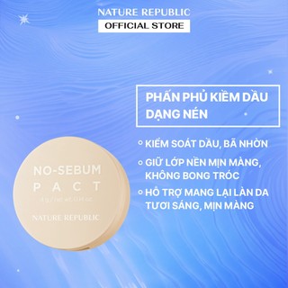Nature Republic Phấn phủ Provence Tea Tree No-Sebum Powder Pact 4g