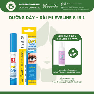 Dưỡng mi Eveline 8 In 1 Total Action Lash Therapy làm dày và dài mi