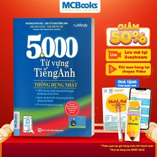 Sách - 5000 Từ Vựng Tiếng Anh Thông Dụng Nhất Dành Cho Người Học Cơ Bản - Học Kèm App Online