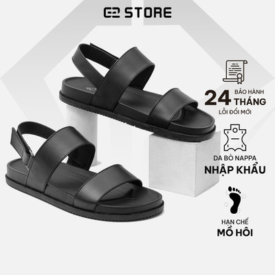 Dép quai hậu nam G2 Juno kiểu Sandal nam, Giày xăng đan quai hậu đi học thời trang bằng da cao cấp
