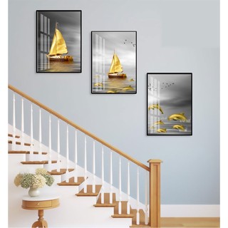   Freeship  Tranh Treo Tường Tráng Gương Decor Trang Trí Cầu Thang Phòng Khách Quà Tặng Tân Gia 