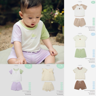  Bộ quần áo cộc tay cài vai cho bé 6-13kg chất mềm mát