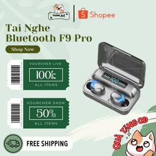 Tai nghe Bluetooth True Wireless Amoi F9 PRO - Bluetooth 5.0 - Cảm biến vân tay, chống nước - PHIÊN BẢN CAO CẤP NHẤT