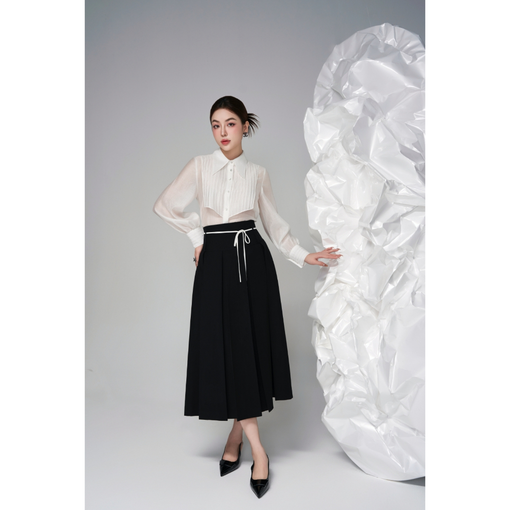 Chân Váy Xếp Ly Xoè Thời Trang Thanh Lịch by LEMIA Design - 24Z006