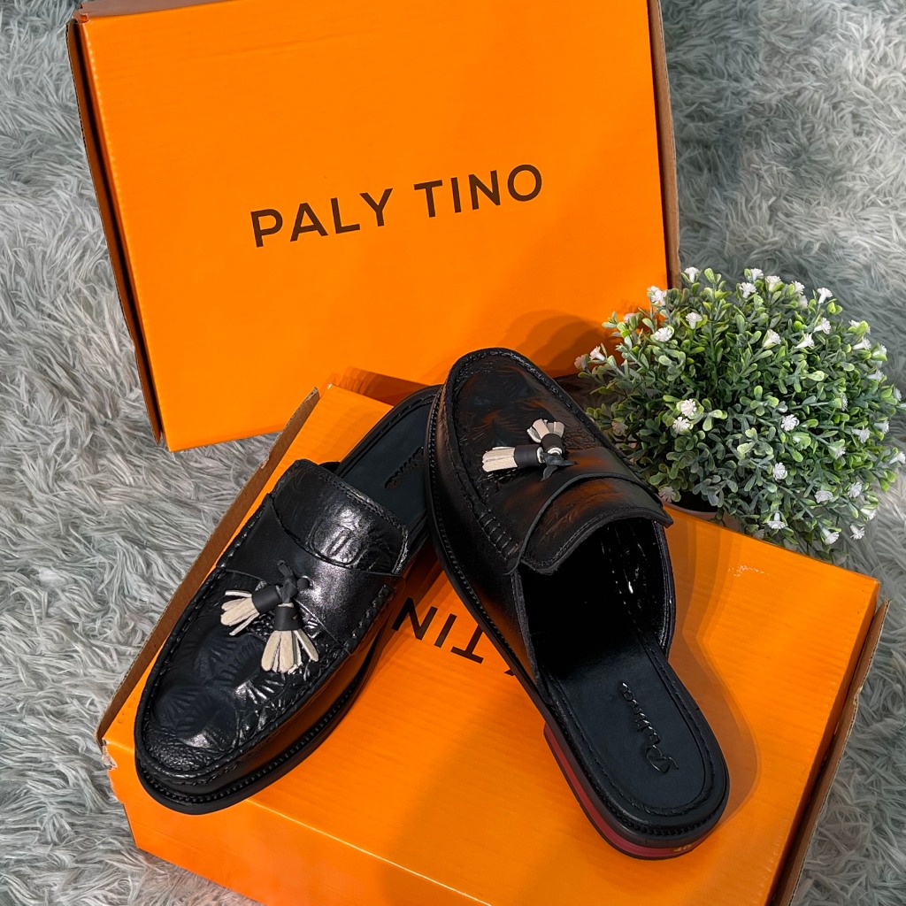 Giày sục nam mang phong cách hàn quốc, giày lười nam hở gót có chuông dập vân gù sành điệu mã G109 | BigBuy360 - bigbuy360.vn