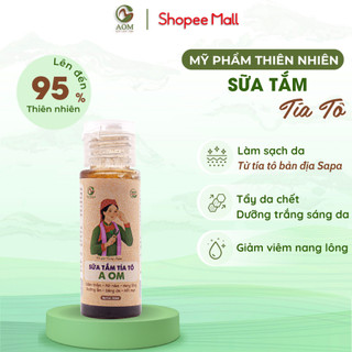  Sữa Tắm Tía tô A OM Natural Tẩy Da Chết, Làm Sáng Da Body, Làm Mịn Da 30ml