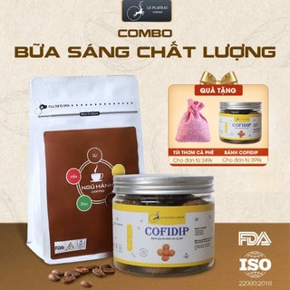 Combo Cà phê Và Bánh Cho Bữa Sáng Chất Lượng, Combo gồm Bánh Cofidip và Cà Phê Thổ, Le Plateau Cà Phê