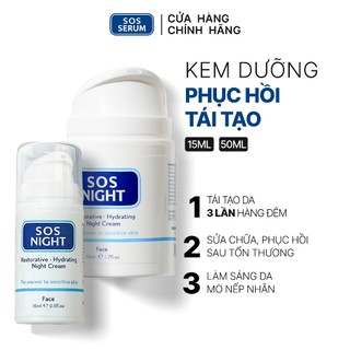 KEM DƯỠNG PHỤC HỒI VÀ TÁI TẠO DA SOS NIGHT CREAM 50ML