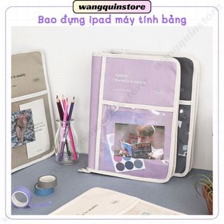 Túi chống sốc ipad tablet túi đựng ipad tablet 13 inch túi vải đựng ipad máy tính bảng in hình họa tiết quyển sách