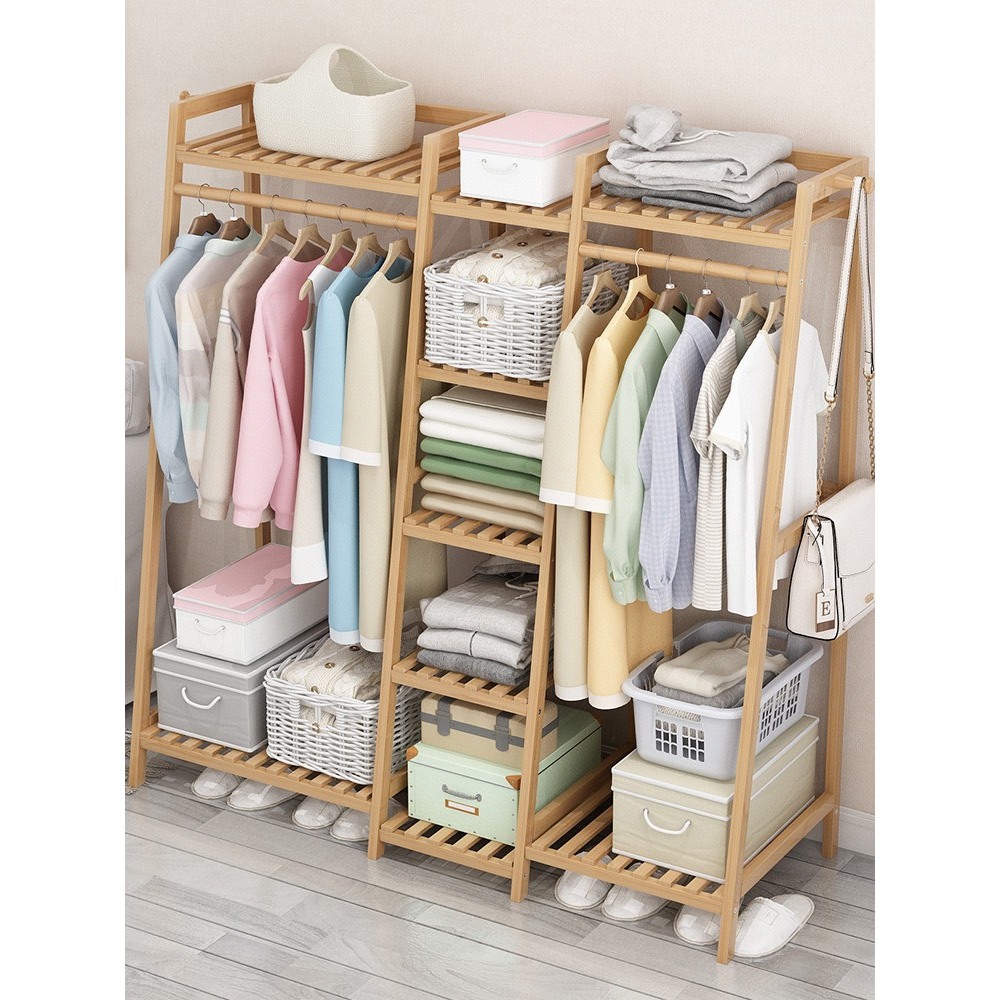 Tủ treo quần áo NTHT 3 khoang gỗ thông tự nhiên hàng xuất khẩu không mối mọt | BigBuy360 - bigbuy360.vn