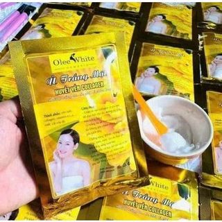 ComBo Ủ trắng mặt huyết yến collagen olee white