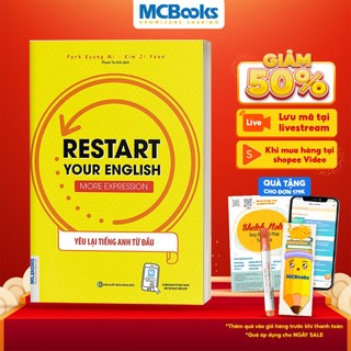 Sách - Restart your English - Restart Your English - Mẫu Câu Giao Tiếp Thông Dụng - Kèm apps