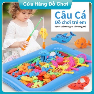  Bộ Đồ Chơi Câu Cá Nam Châm 50 16 Chi Tiết Dành Cho Trẻ Em Gồm Bể Hơi Cỡ Lớn+cần Câu+bơm+cá Mã 