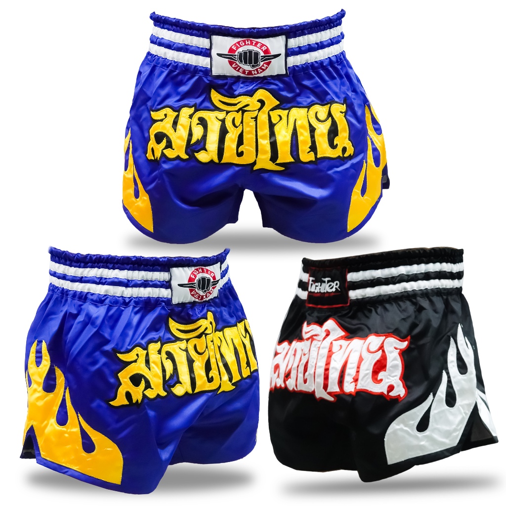 (Sale) - Quần Muay Thái Fighter Lửa