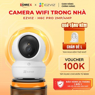 Camera Wifi trong nhà EZVIZ H6C Pro 2MP/ 4MP Độ phân giải 2K, đàm thoại 2 chiều, quay quét 360 độ
