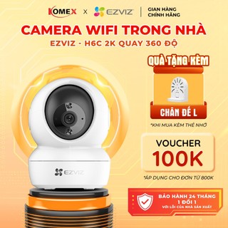  Camera Wifi trong nhà EZVIZ H6C (C6N) 4MP Độ phân giải 2K, đàm thoại 2 chiều,quay quét 360 độ