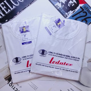 ComBo 10 Áo thun lót nam cộc tay cotton. Áo lót nam Trắng Cổ Tròn thấm hút mồ hôi LEDATEX