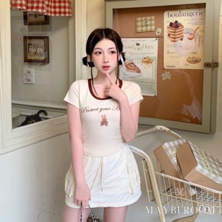 Chân váy túi hộp cạp chun chất liệu thô dù thoáng mát có may kèm lót quần Suvi skirt Mayberoom