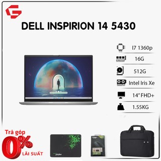 [mã giảm 8% đơn 3000k] [new 2023] laptop dell inspiron 14 5430 (core i7-1360p, 16gb, 512gb, iris xe graphics, 14" fhd+)