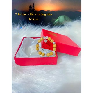 Vòng dâu mix bi bạc + lắc bạc