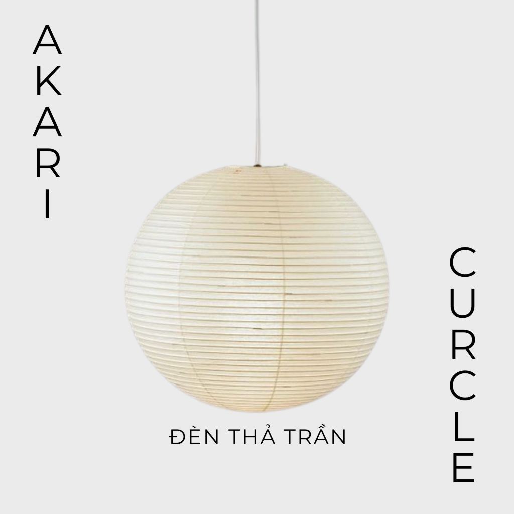 [ HỎA TỐC TPHCM ] ĐÈN TRẦN, ĐÈN THẢ TRẦN AKARI CURCLE, ĐÈN GIẤY NHẬT BẢN, ĐÈN GIẤY CAO CẤP, PHIÊN BẢN NAN DÀY ĐẸP
