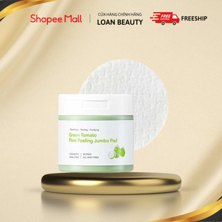 Toner pad tẩy da chết cà chua xanh sungboon green tomato pore peeling jumbo pad 180ml 60 miếng
