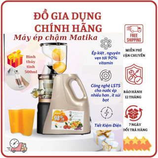 Máy ép chậm Matika MTK-3239 , máy ép trái cây , ép cóc , xoài , ổi , cà rốt , cần tây , bảo hành 24 tháng