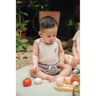 NOUS - Bộ ba lỗ Vải Doux mềm mát cho bé từ 6 tháng đến 3 tuổi