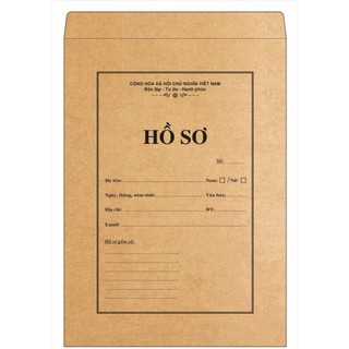  XẤP 100 CÁI BÌA HỒ SƠ XIN VIỆC MÀU NÂU CHẤT LIỆU CAO CẤP DÀY 