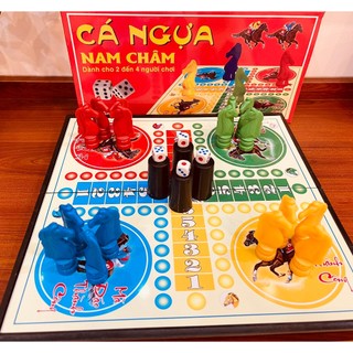 Bộ cờ cá ngựa đại và nhỡ có nam châm