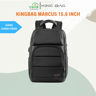 Balo Laptop KINGBAG MARCUS 15.6 inch có cổng sạc USB, trượt nước, nhiều ngăn rộng rãi tiện dụng - Hàng chính hãng