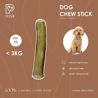 Chew Stick - Xương gặm cho chó bằng gỗ cà phê tự nhiên XS / Giảm căng thẳng và lo âu