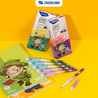 Combo 20 Bút lông kim Tahi nhân vật Akooland Thiên Long FL-04/AK - Nét viết 0.3mm mảnh nhỏ Mực đều liên tục