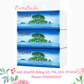 Lốc 3 bịch Giấy lụa Vinatissue 280 tờ 2 lớp