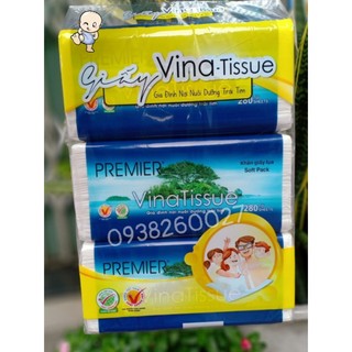 Lốc 3 bịch Giấy lụa Vinatissue 280 tờ 2 lớp