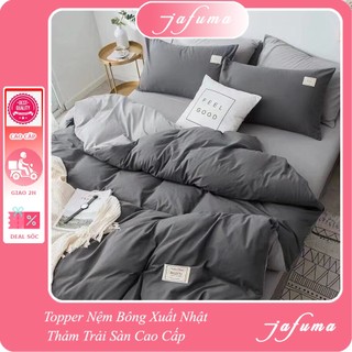 Bộ 3 món ga gối Cotton Tici và bộ ga Thun lạnh Ý JAFUMA cao cấp Drap giường đủ size cho nệm 3-15cm