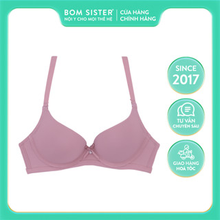 Áo ngực có gọng mặc áo dài, áo lót mút vừa cúp xéo, chất thun lạnh màu trơn nâng ngực tự nhiên BOM SISTER x Lucie LA883