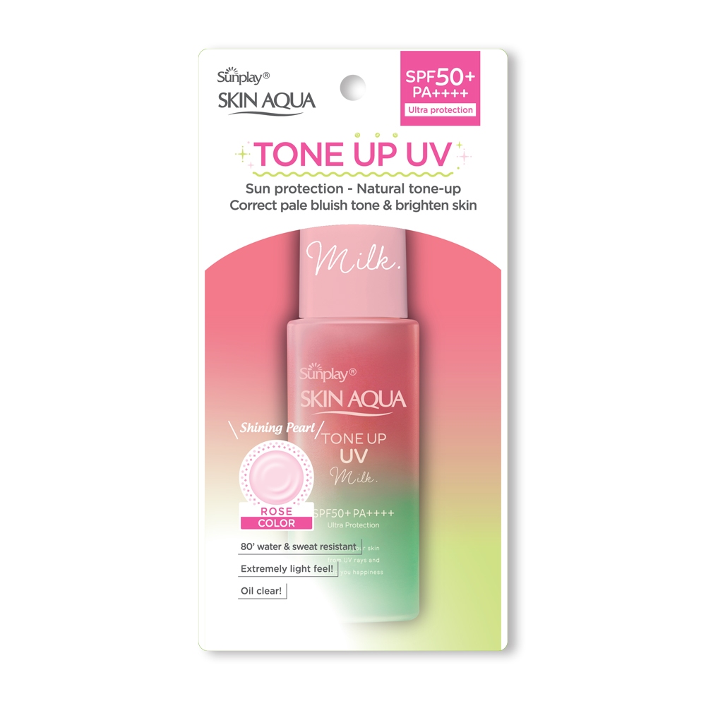 Sữa Chống Nắng Sunplay Skin Aqua Tone Up UV Milk Happiness Aura Hiệu Chỉnh Sắc Da SPF50+ PA++++ 50g | BigBuy360 - bigbuy360.vn