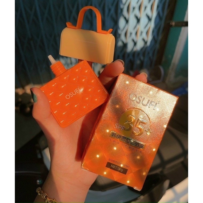 Kem chống nắng OSUFI nâng tone, dưỡng da bảo vệ da khỏi tia UV Kem chống nắng túi xách Osufi