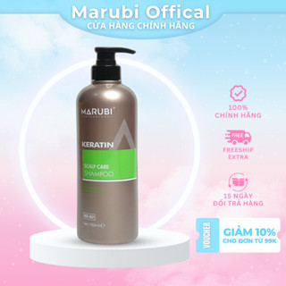  Dầu gội Marubi 1000ml Keratin siêu mềm mượt thơm nước hoa lưu hương lâu 