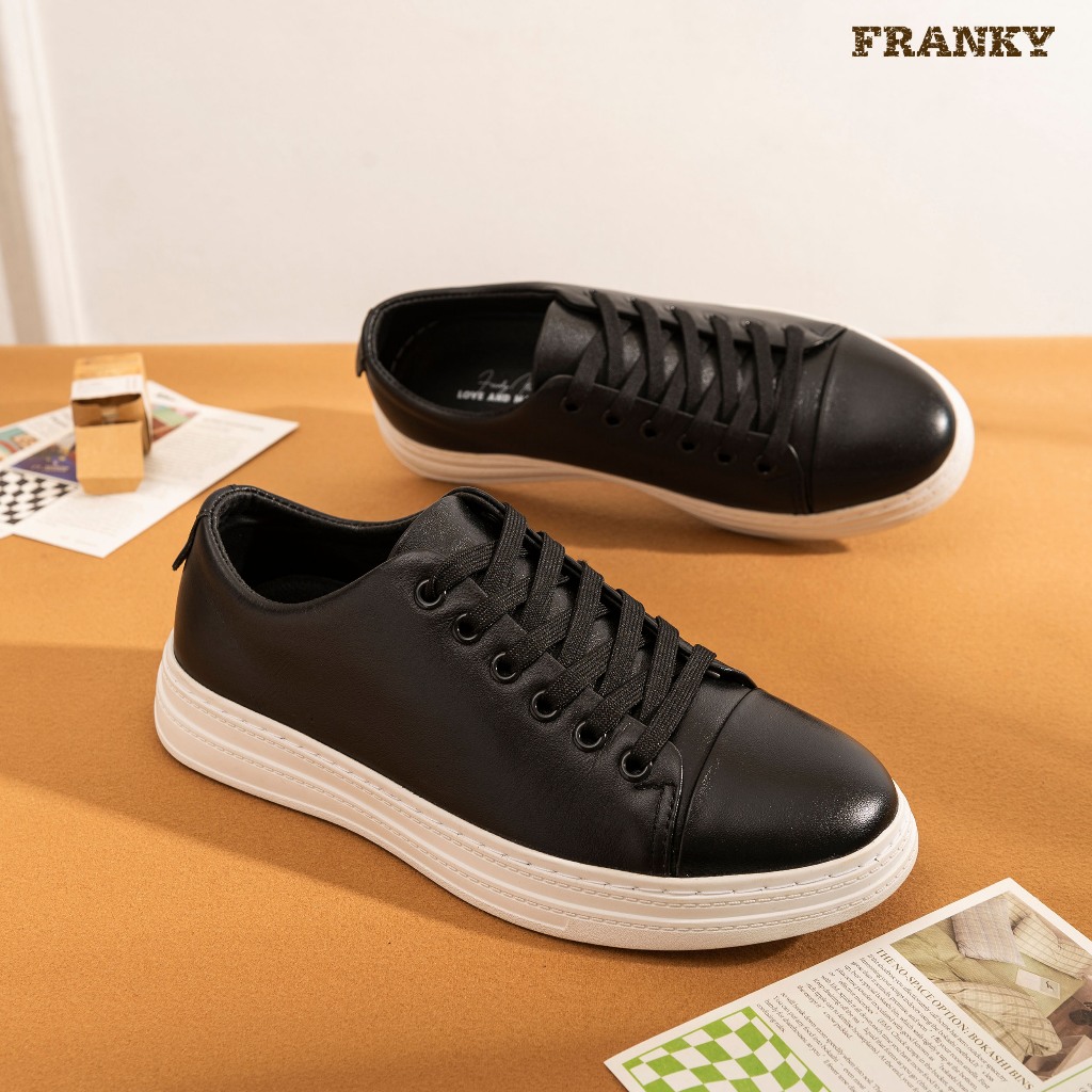 Giày Thể Thao Nam Raffle Essential Sneaker - Black Phong Cách Đơn Giản, Thanh Lịch