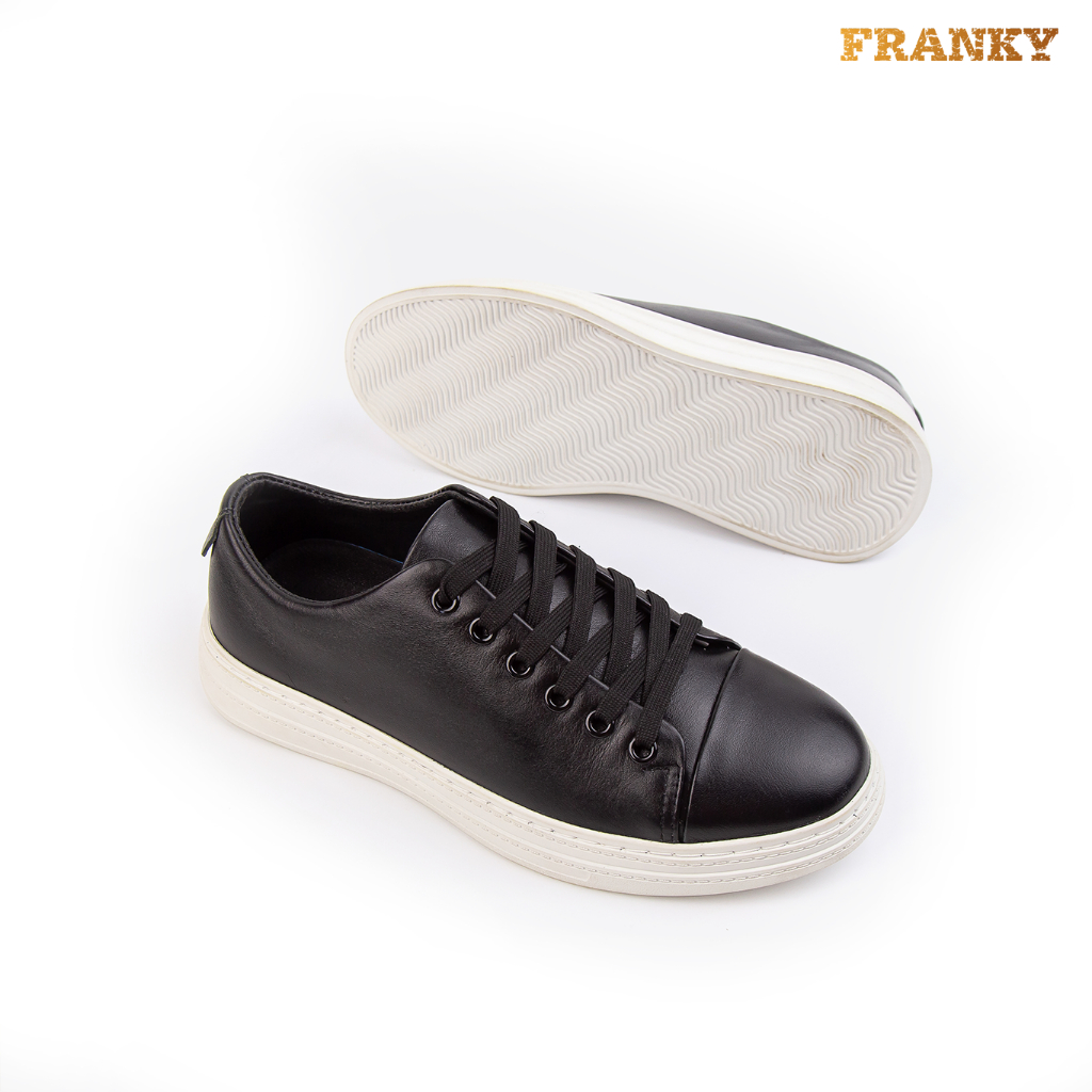 Giày Thể Thao Nam Raffle Essential Sneaker - Black Phong Cách Đơn Giản, Thanh Lịch