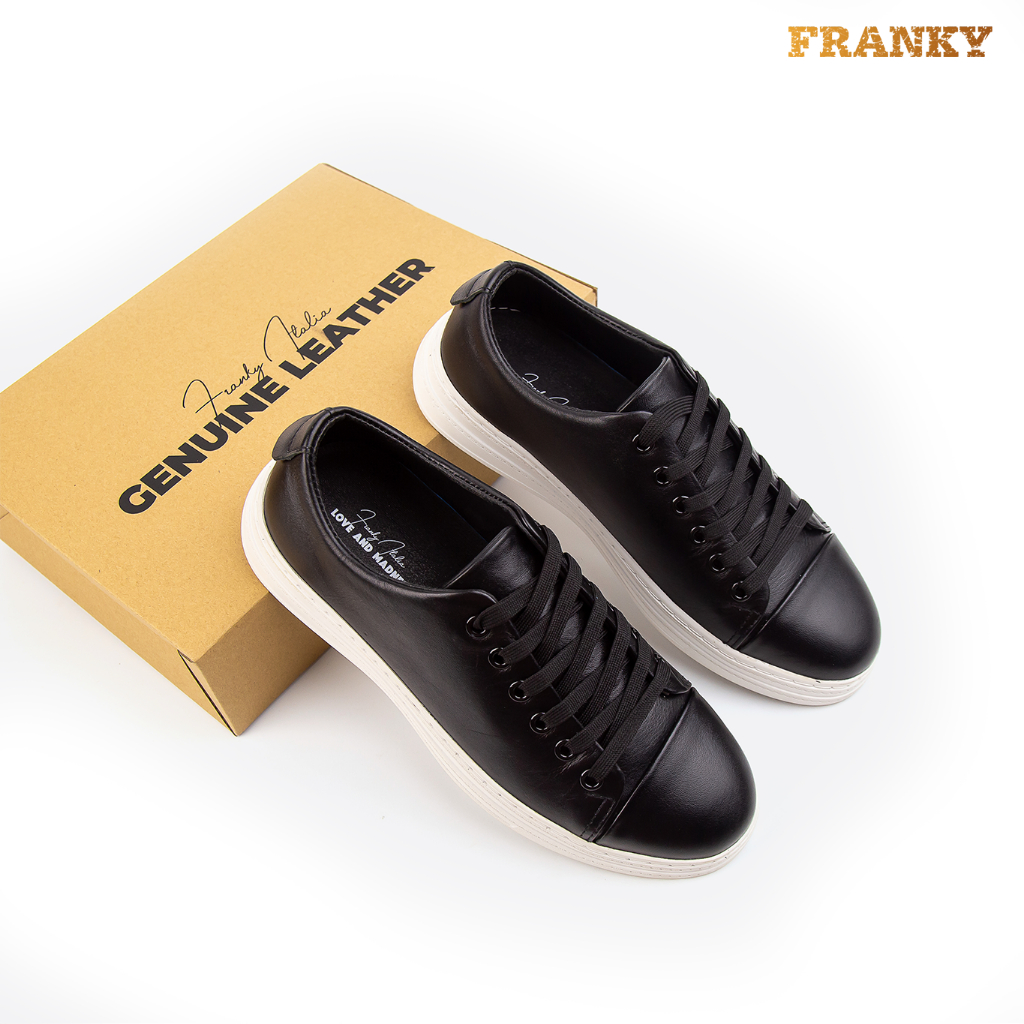 Giày Thể Thao Nam Raffle Essential Sneaker - Black Phong Cách Đơn Giản, Thanh Lịch