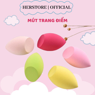 Mút trang điểm siêu mịn, Mút trang điểm tán nền đánh kem má, bông mút đánh nền mềm mịn tiện lợi giá rẻ