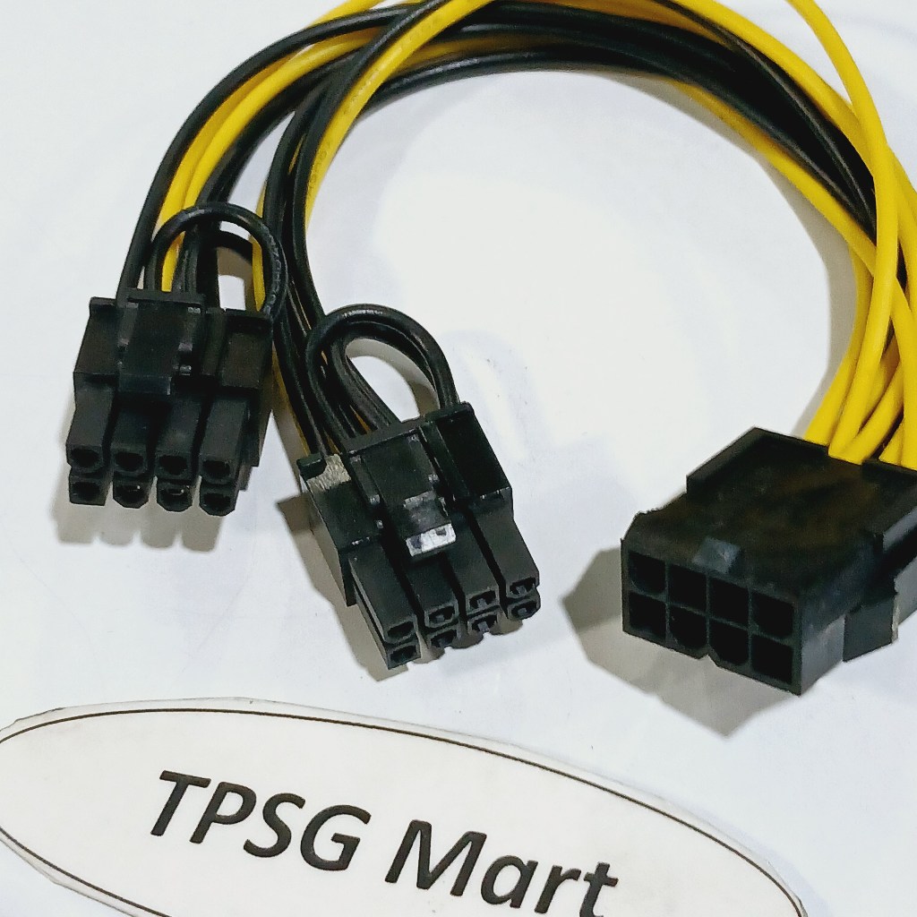 Cáp chia nguồn 8 Pin 1 ra 2 / Chuyển 8 Pin ra 6 Pin (2 đầu 6 Pin) / Nối dài nguồn 8 Pin