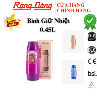 Phích nước mini Rạng Đông, bình giữ nhiệt đựng nước nóng cầm tay 450ml, Model RD 04528 N2