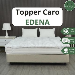 Topper caro edena, tấm lót nệm, nhiều kích thước - hàng chính hãng