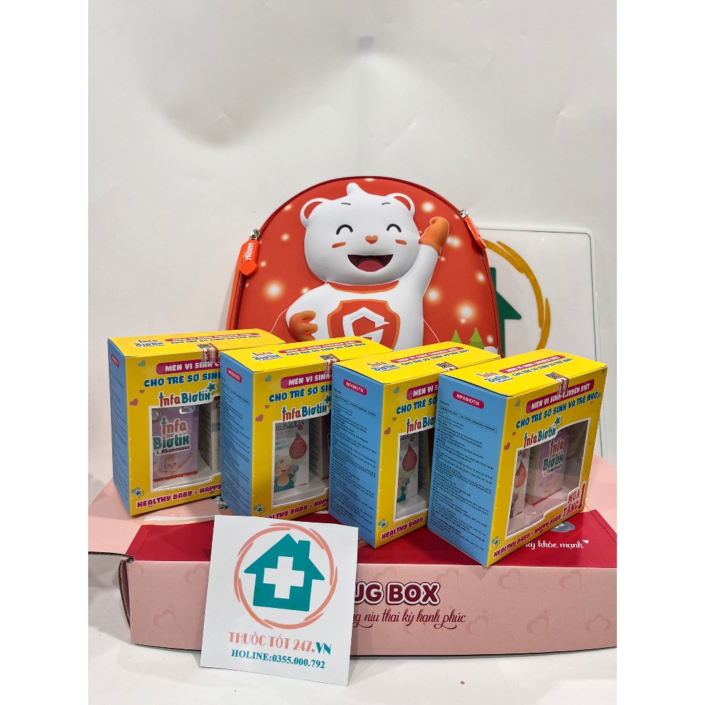 Infa biotix Men vi sinh giúp Bé ăn ngon, hấp thu vitamin cho bé, tăng đề kháng, hết biếng ăn, Probiotic đặc chế cho trẻ